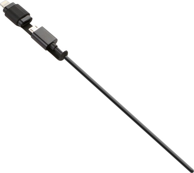 Key 2 in 1 1 Metre USB A - Lightning Ve Micro Usb Kablosu Siyah