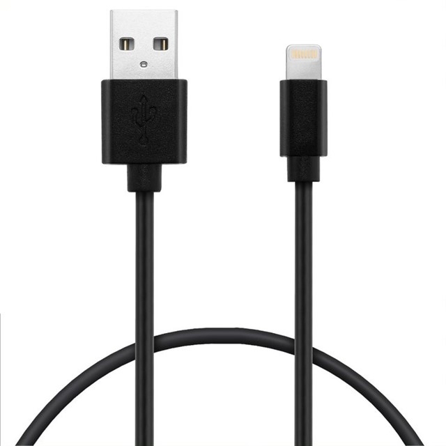 Key 1 Metre USB A - Lightning Kablosu Siyah (MFI Sync & Charge)