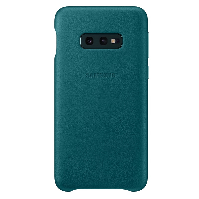 Samsung Galaxy S10E Yeşil Deri Kılıf