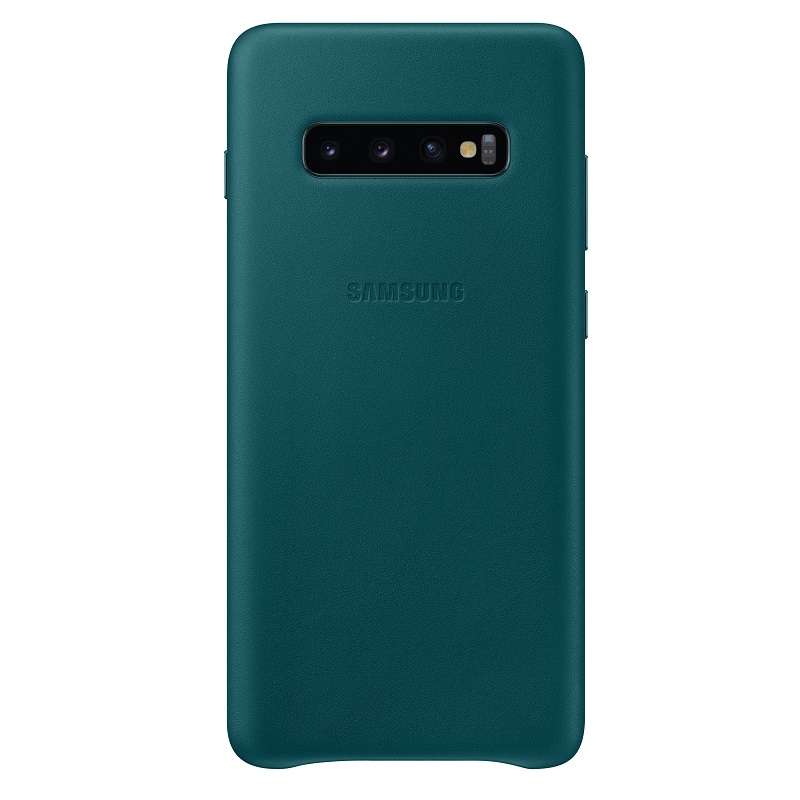 Samsung Galaxy S10 Plus  Yeşil Deri Kılıf