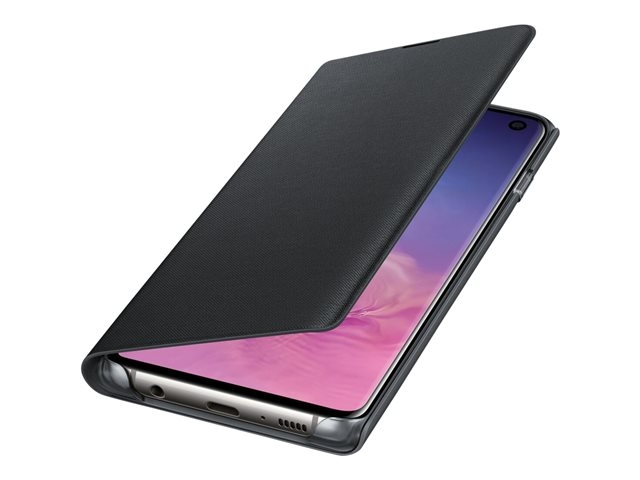 Samsung S10 Led View Wallet Siyah Kılıf ( EF-NG973PBEGWW)