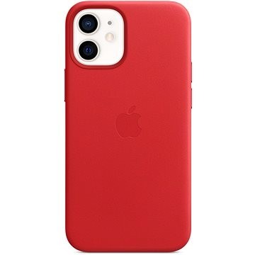 Apple iPhone 12 Mini Deri Kılıf MagSafe Özellikli Kırmızı
