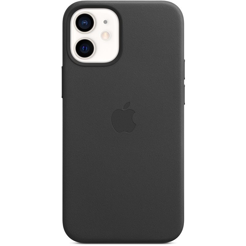 Apple iPhone 12 Mini Deri Kılıf MagSafe Özellikli Siyah