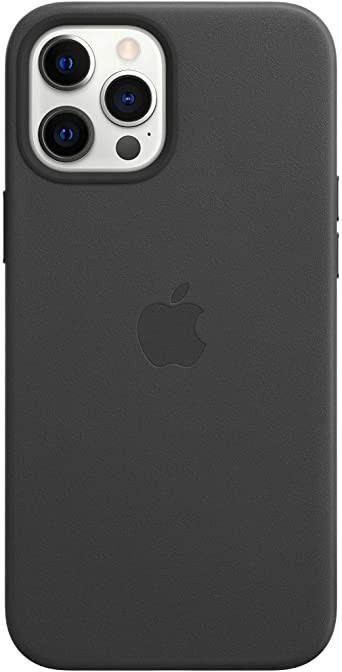 Apple iPhone 12 Pro Max Deri Kılıf MagSafe Siyah