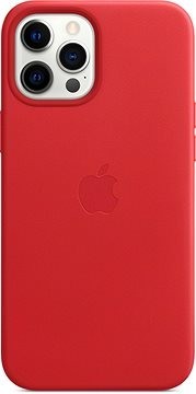 Apple iPhone 12 Pro Max Deri Kılıf MagSafe Kırmızı