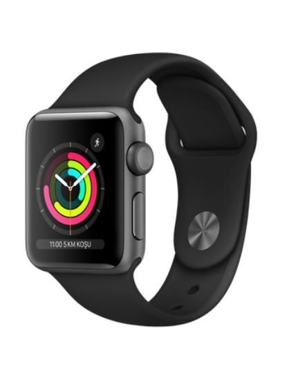 Apple Watch Series 3 GPS 38mm Space Grey Case With Black Sport Space Grey