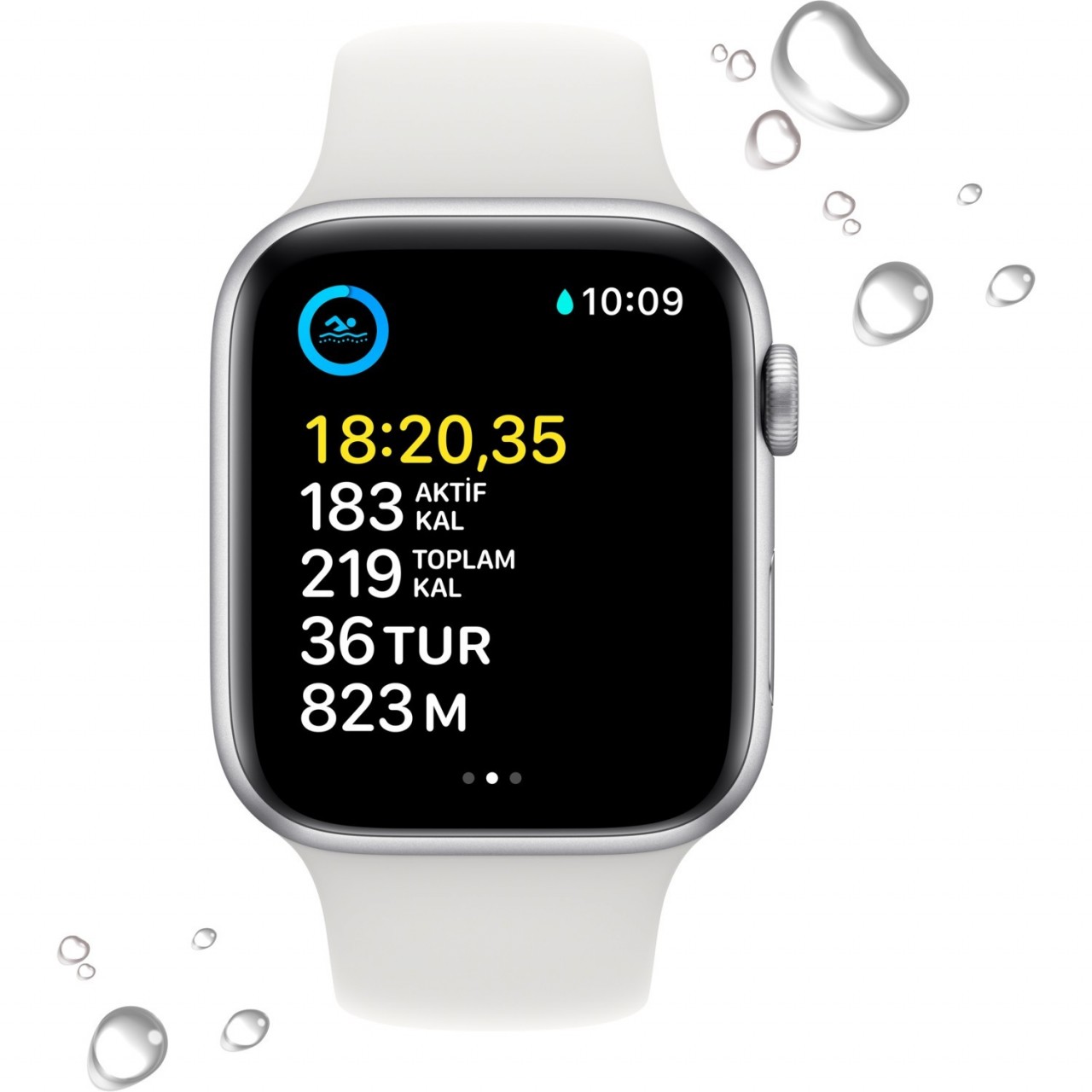 Apple Watch SE 2.Gen GPS 44MM Silver Aluminium Cas