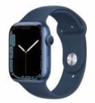 Apple Watch 7 GPS 45mm Blue Case With Abyss Sport Band Mavi
